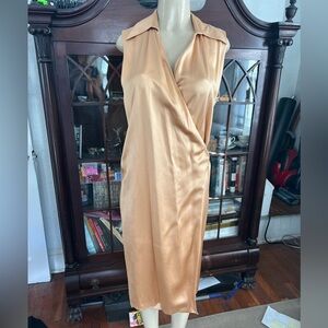 Gucci Satin Wrap Dress IT44